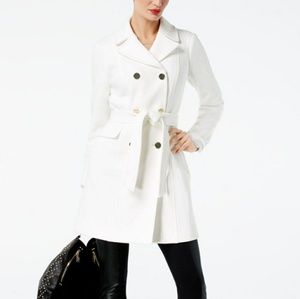 INC double breasted belted trench style coat NWT